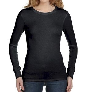 Long Sleeve Smooth Top by Bella Black Size Medium